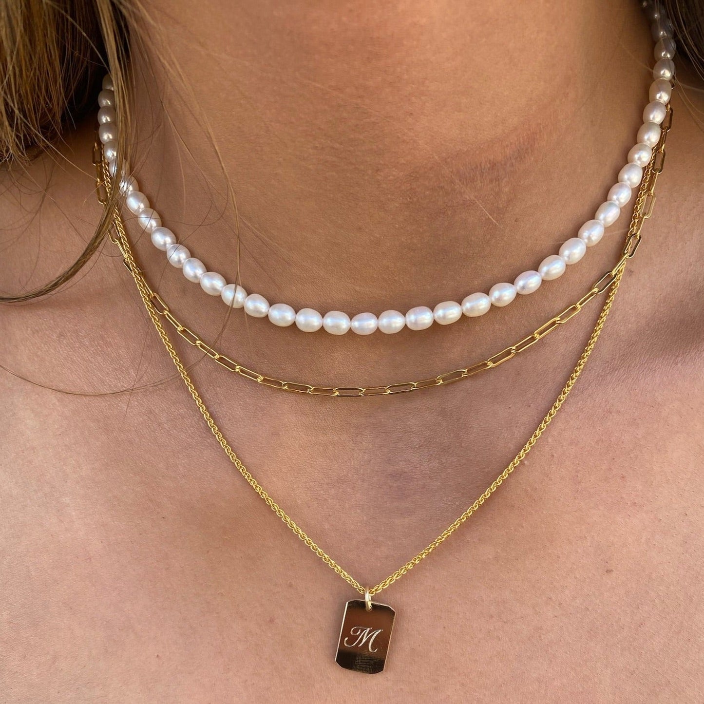 Elegant Pearl Choker Necklace in Classic Design