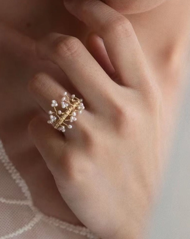 Delicate Mini Pearl Ring for Everyday Wear