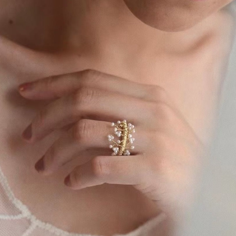 Delicate Mini Pearl Ring for Everyday Wear