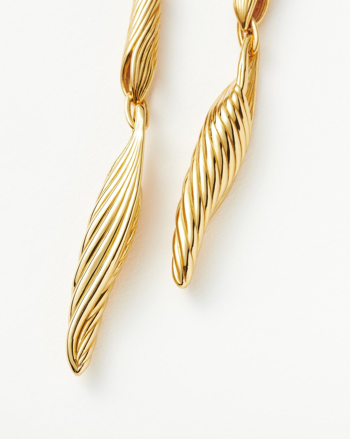 Wavy Ridge Triple Drop Earrings in Limited Edition