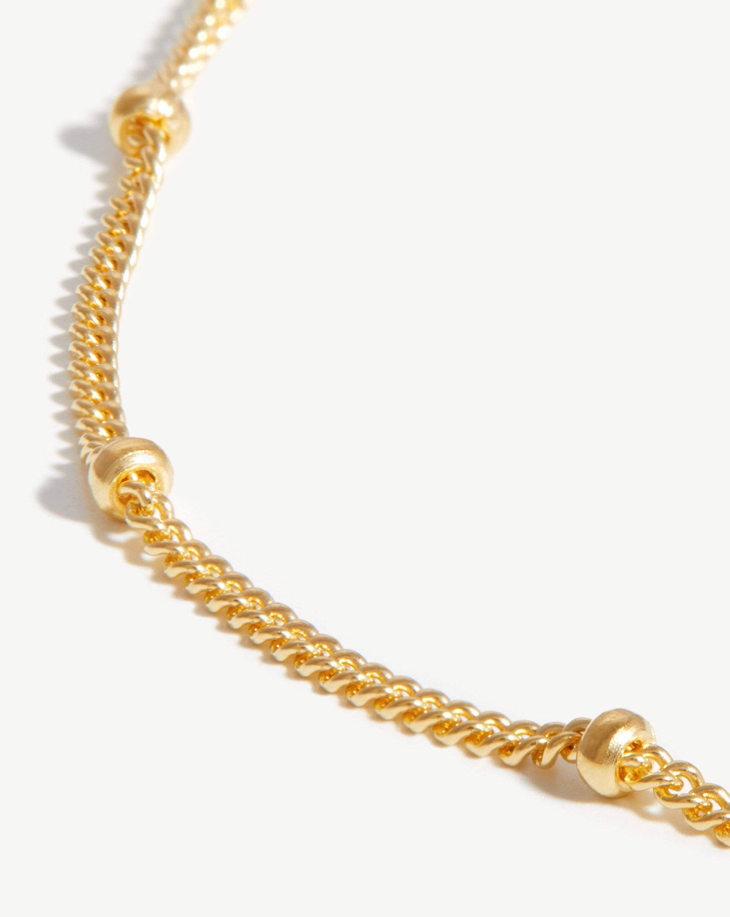 Long Bobble Chain Necklace in 18k Gold Vermeil