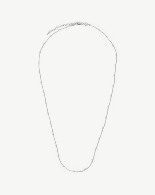 Simplified Title: Long Bobble Chain Necklace Design