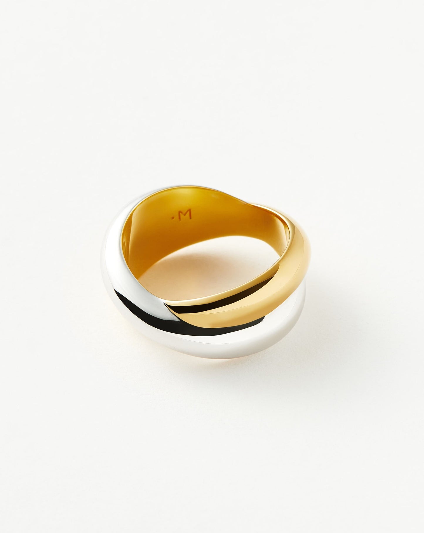 Chunky Entwine Ring in Mixed Metal