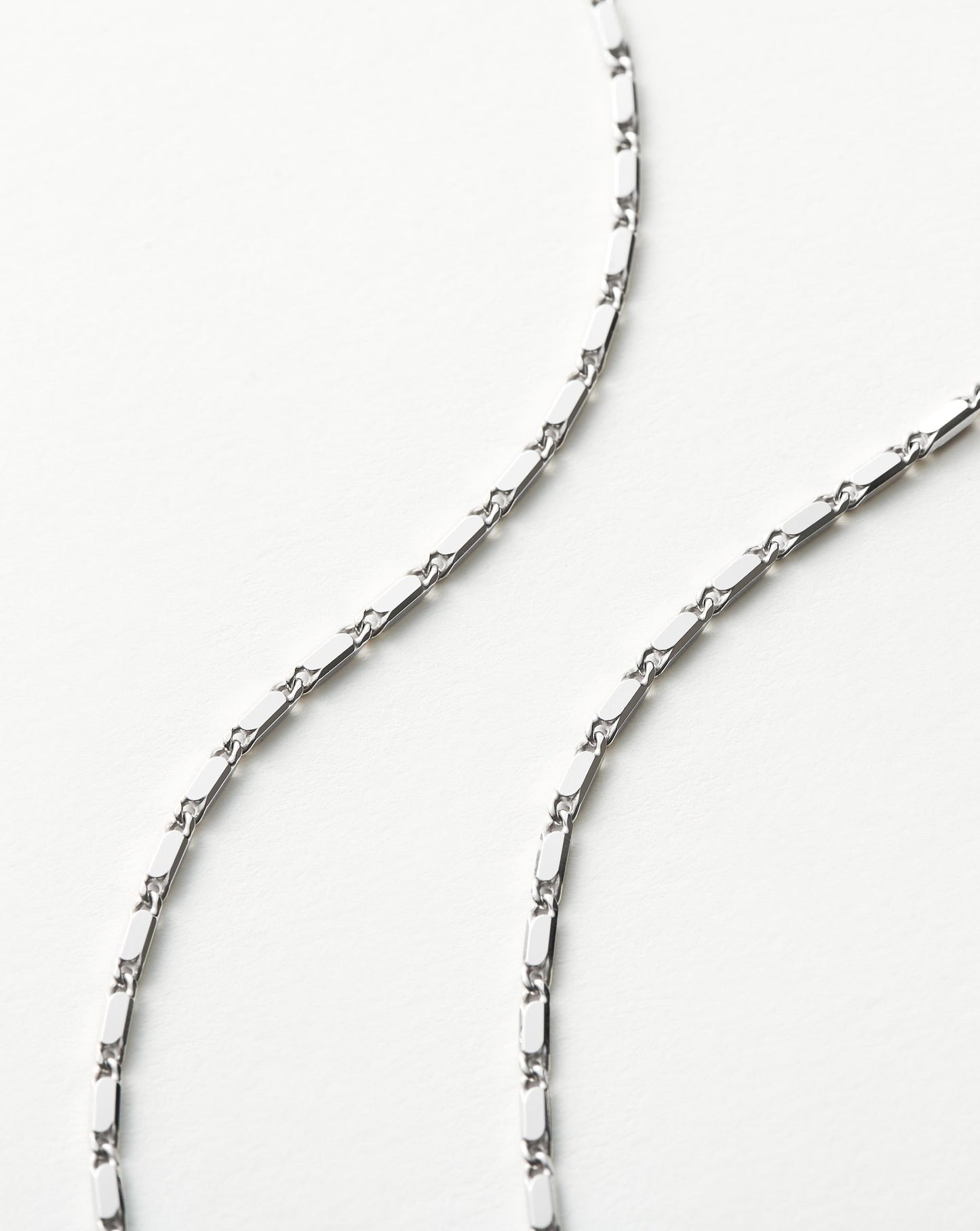 Sterling Silver Horizon Link Chain Necklace