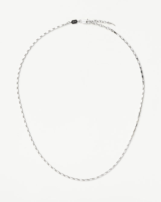 Sterling Silver Horizon Link Chain Necklace