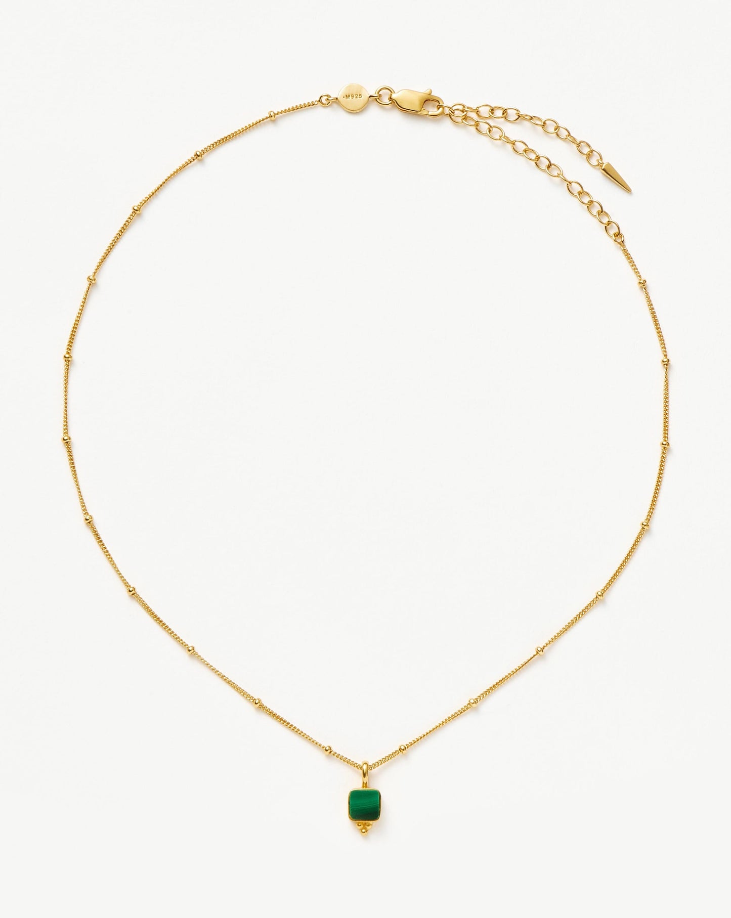 Malachite Choker in 18k Gold Vermeil