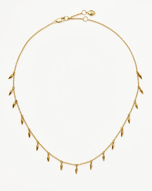 Mini Fang Necklace in 18k Gold Vermeil