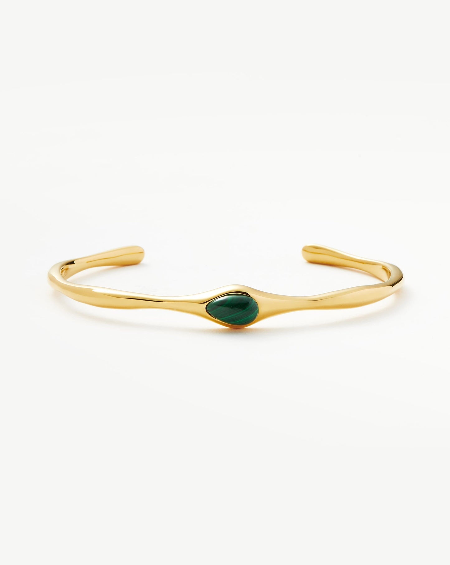 Magma Gemstone Cuff Bracelet with Gold Plating