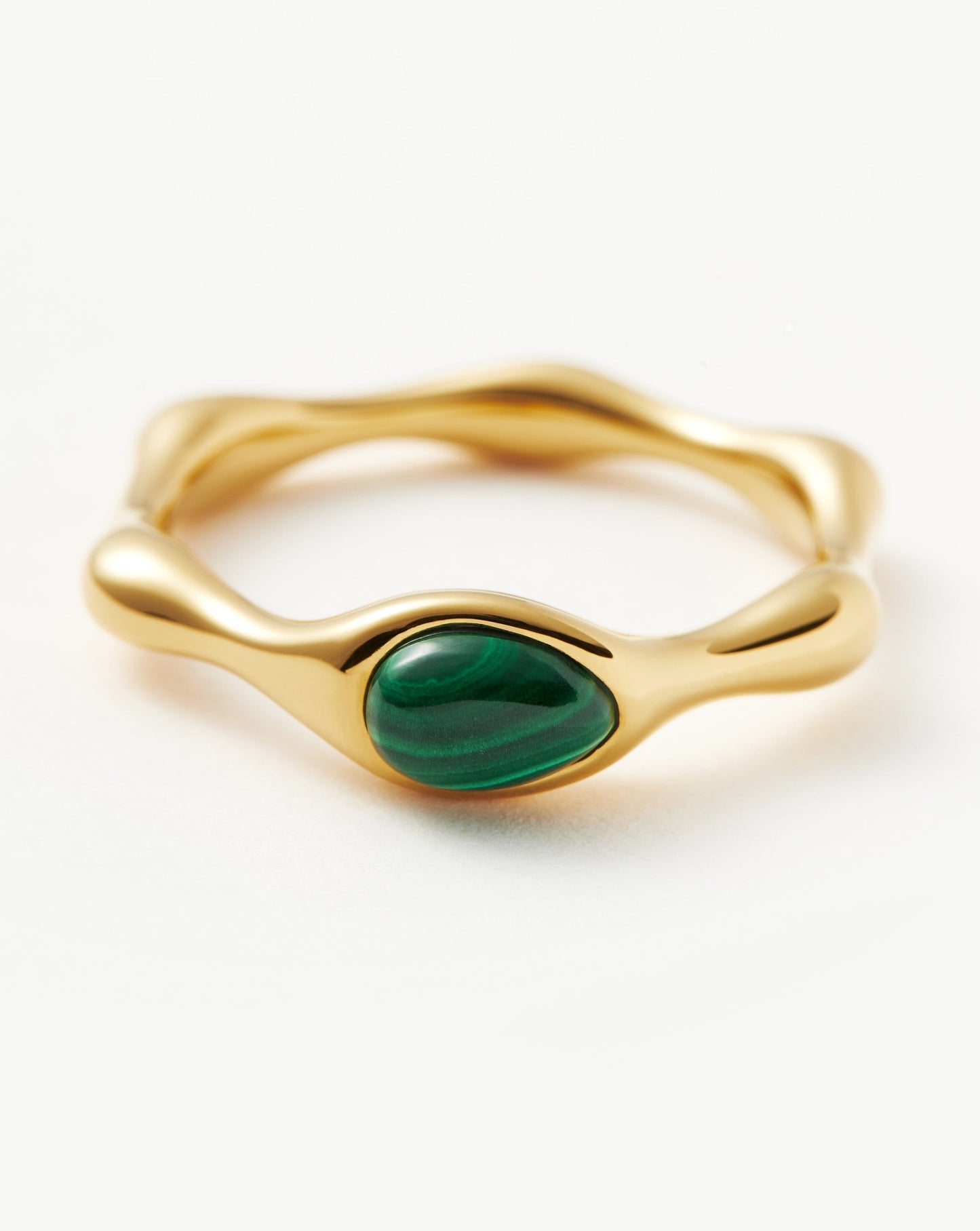 Magma Gemstone Stacking Ring in Gold and Silver