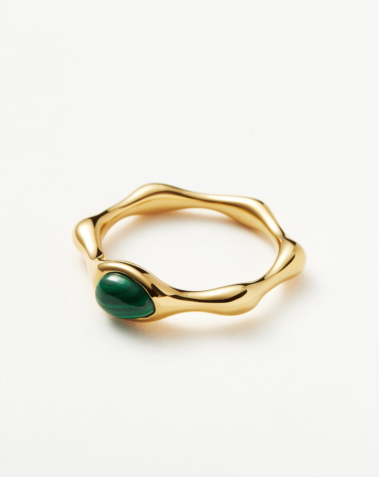 Magma Gemstone Stacking Ring in Gold and Silver