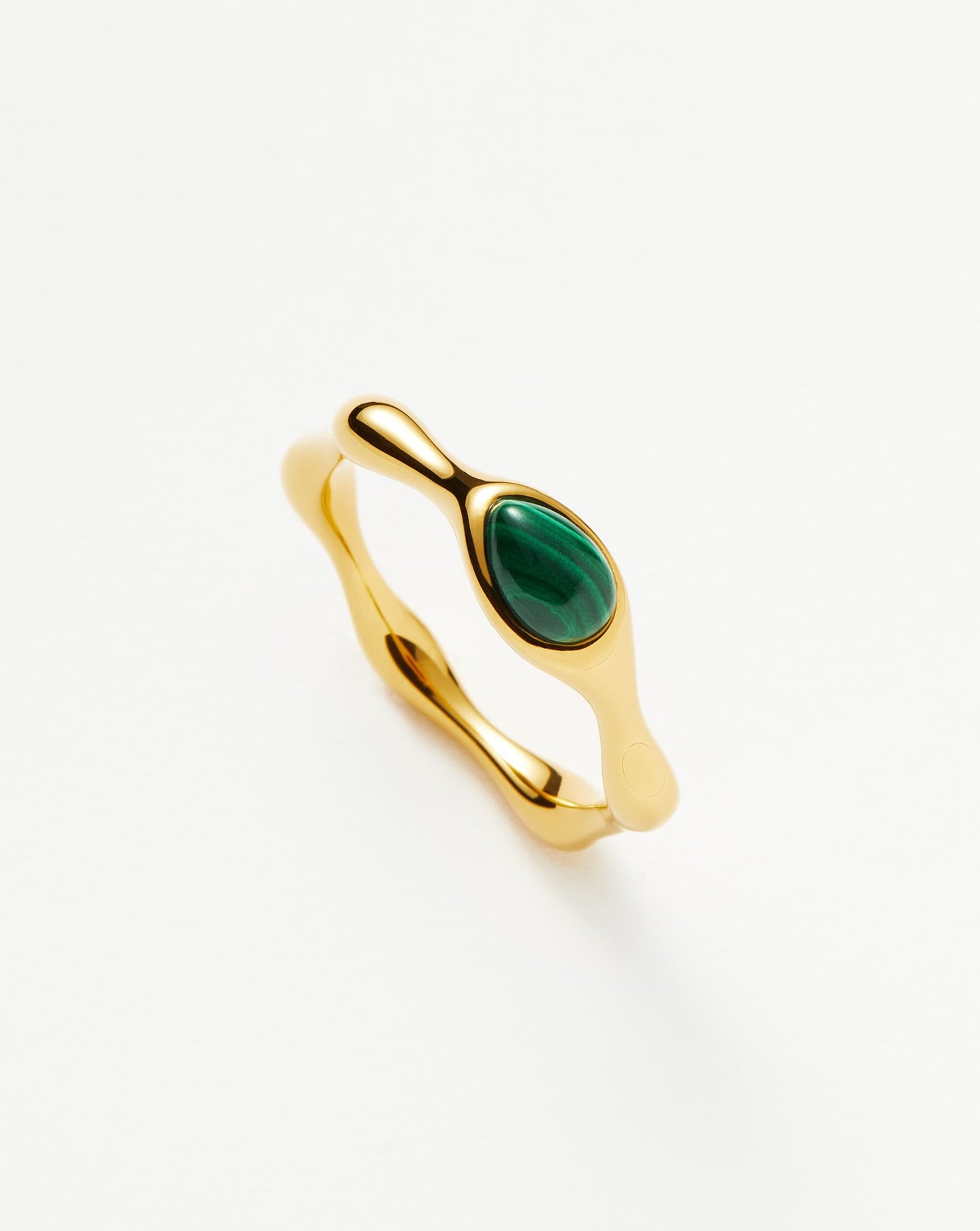 Magma Gemstone Stacking Ring in Gold and Silver