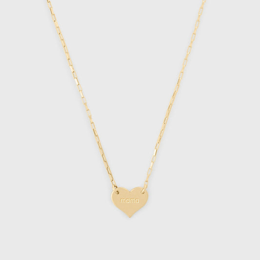 Heart Necklace in Mama Design