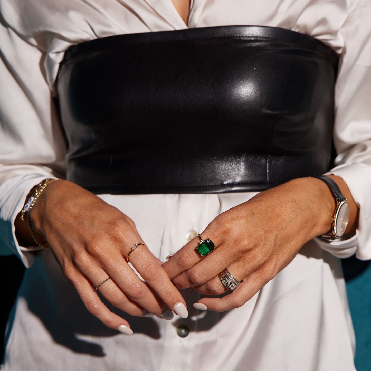 Bold Green Statement Ring for Stylish Looks