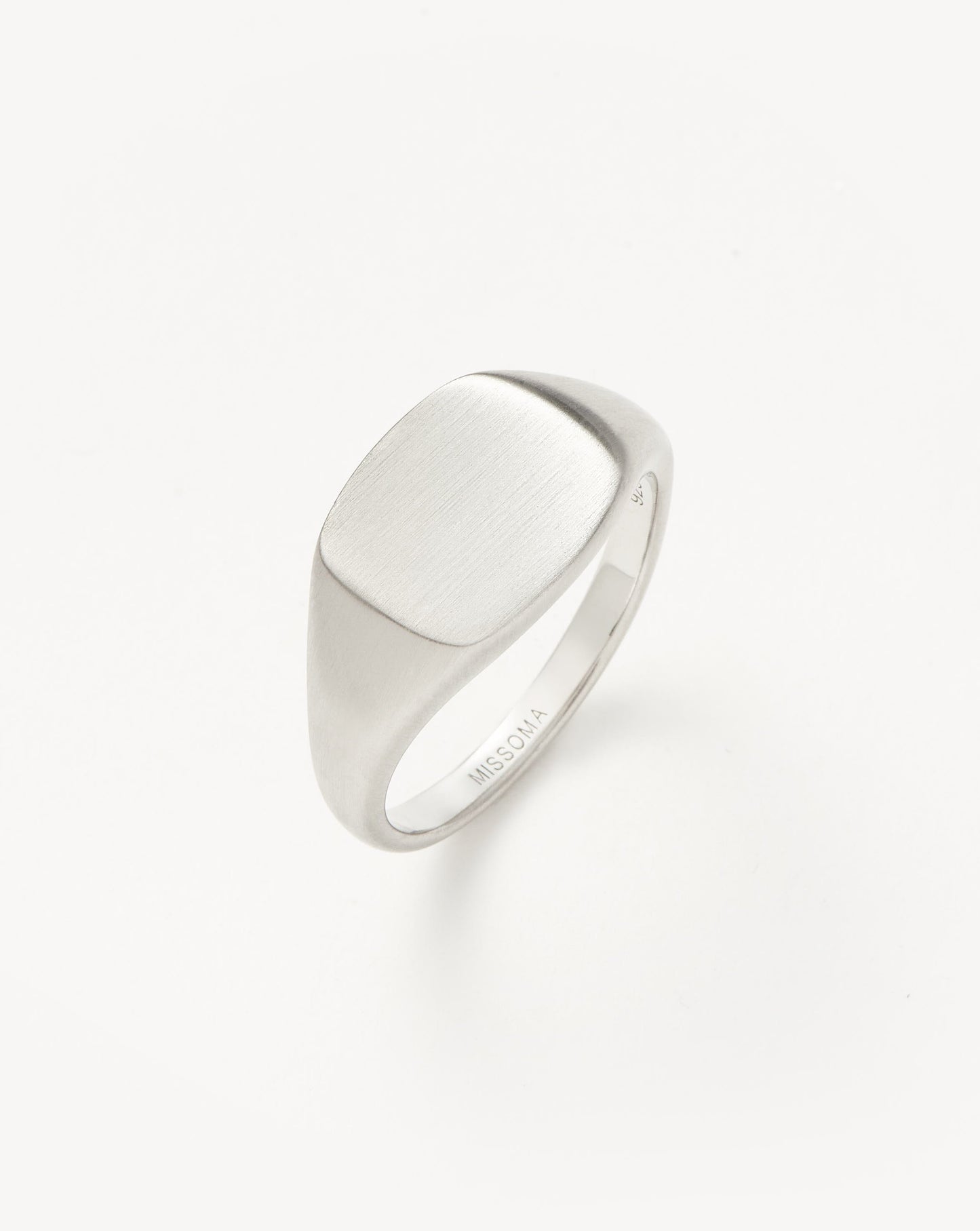 Sterling Silver Engravable Signet Ring for Men