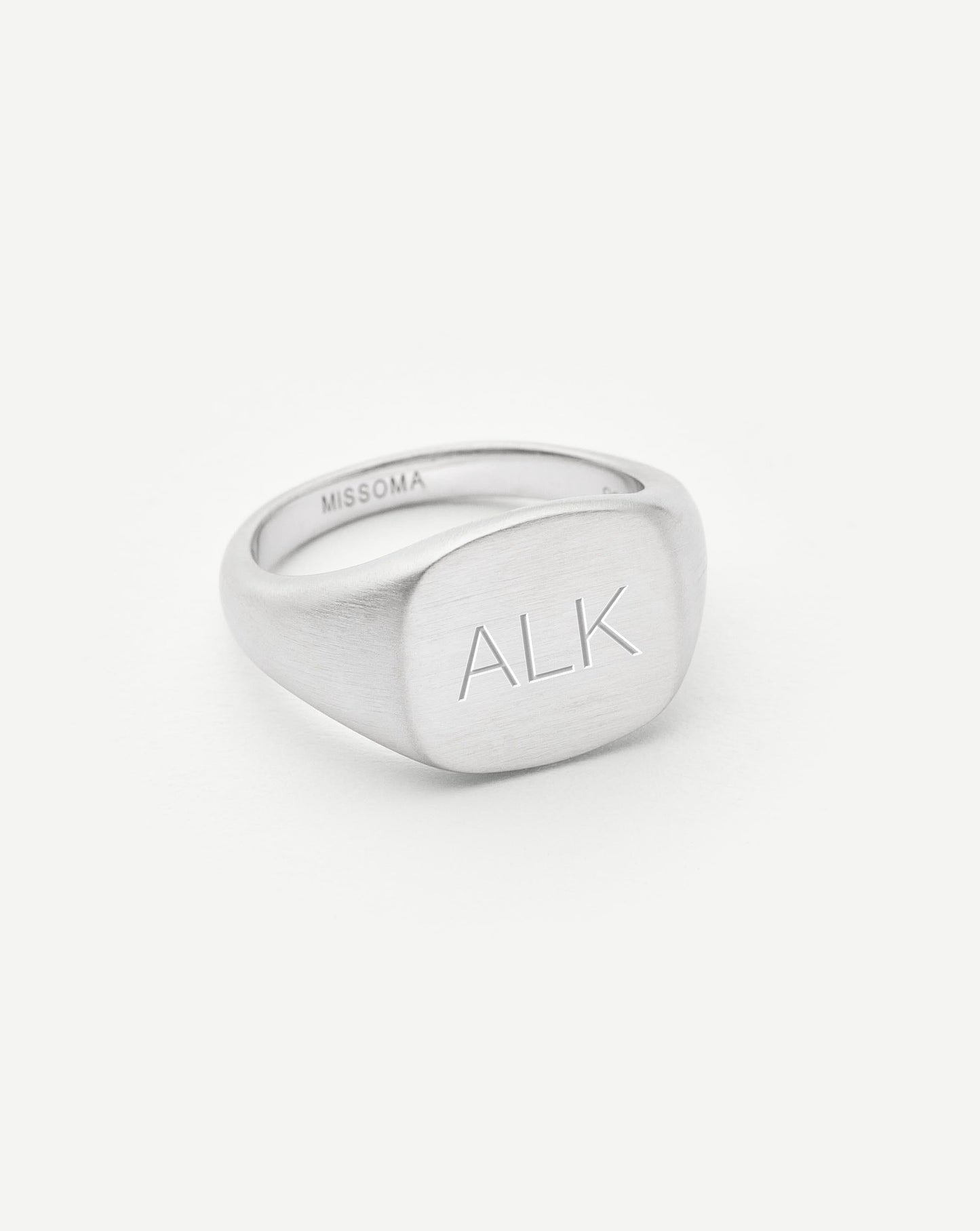 Sterling Silver Engravable Signet Ring for Men