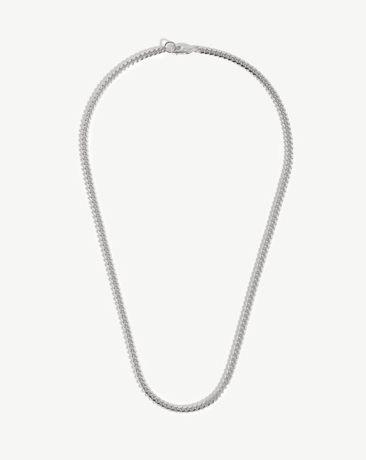 Round Curb Chain Necklace for Men