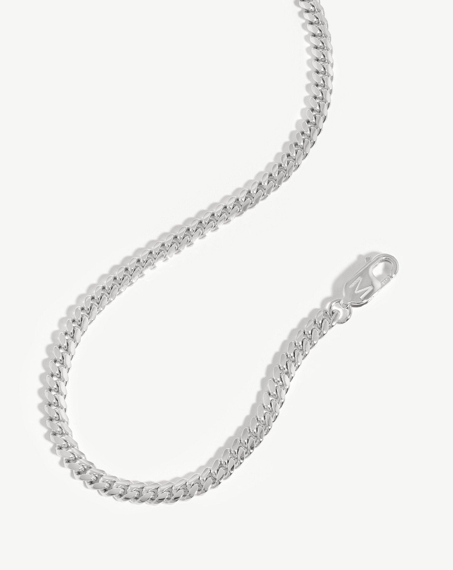 Round Curb Chain Necklace for Men