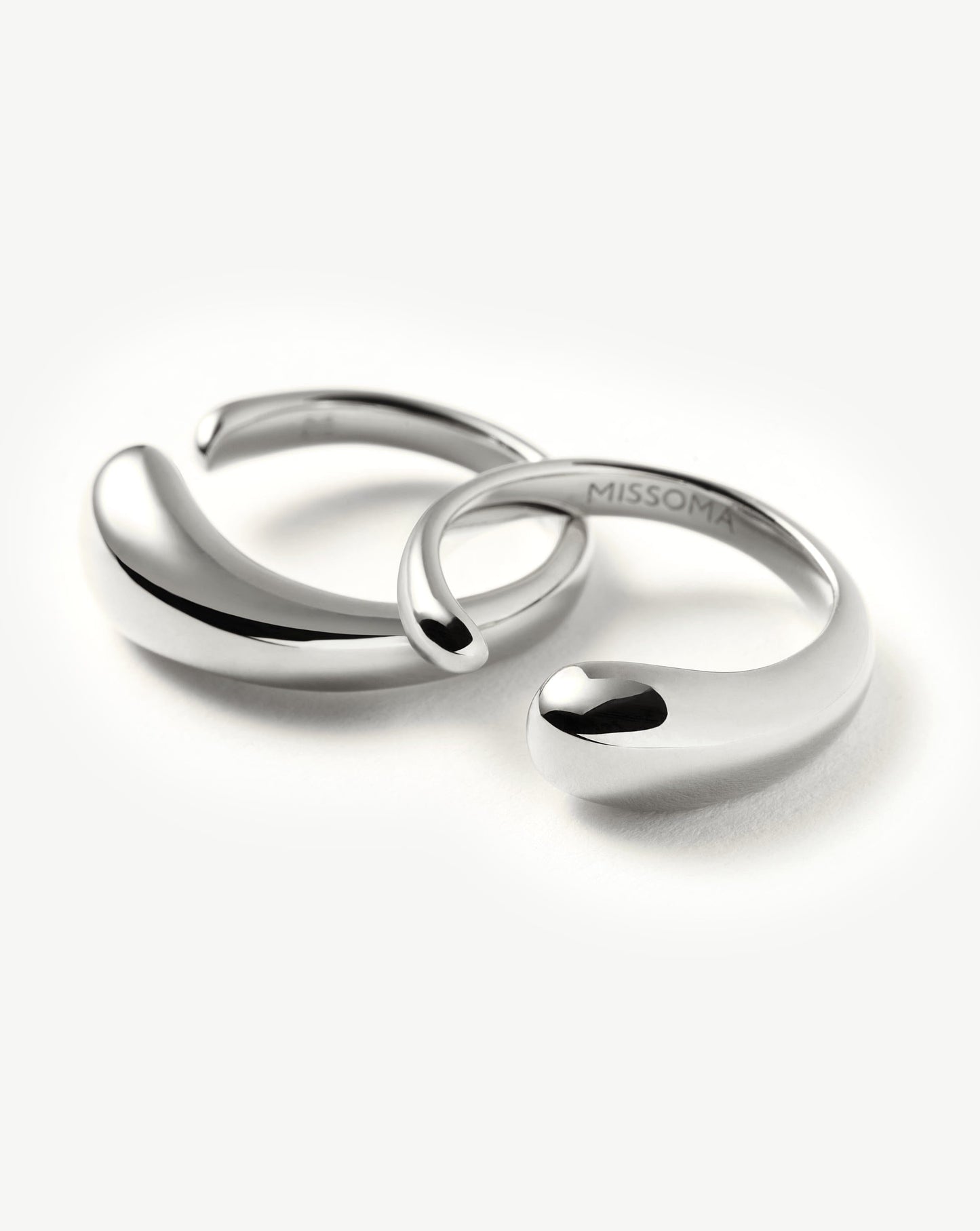 Double Stacking Ring Set in Silver Plated