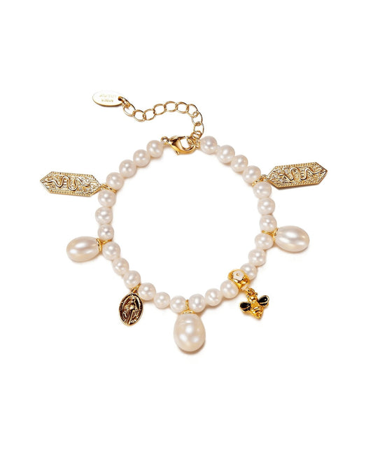 Baroque Pearl Bracelet in Moonlight Style