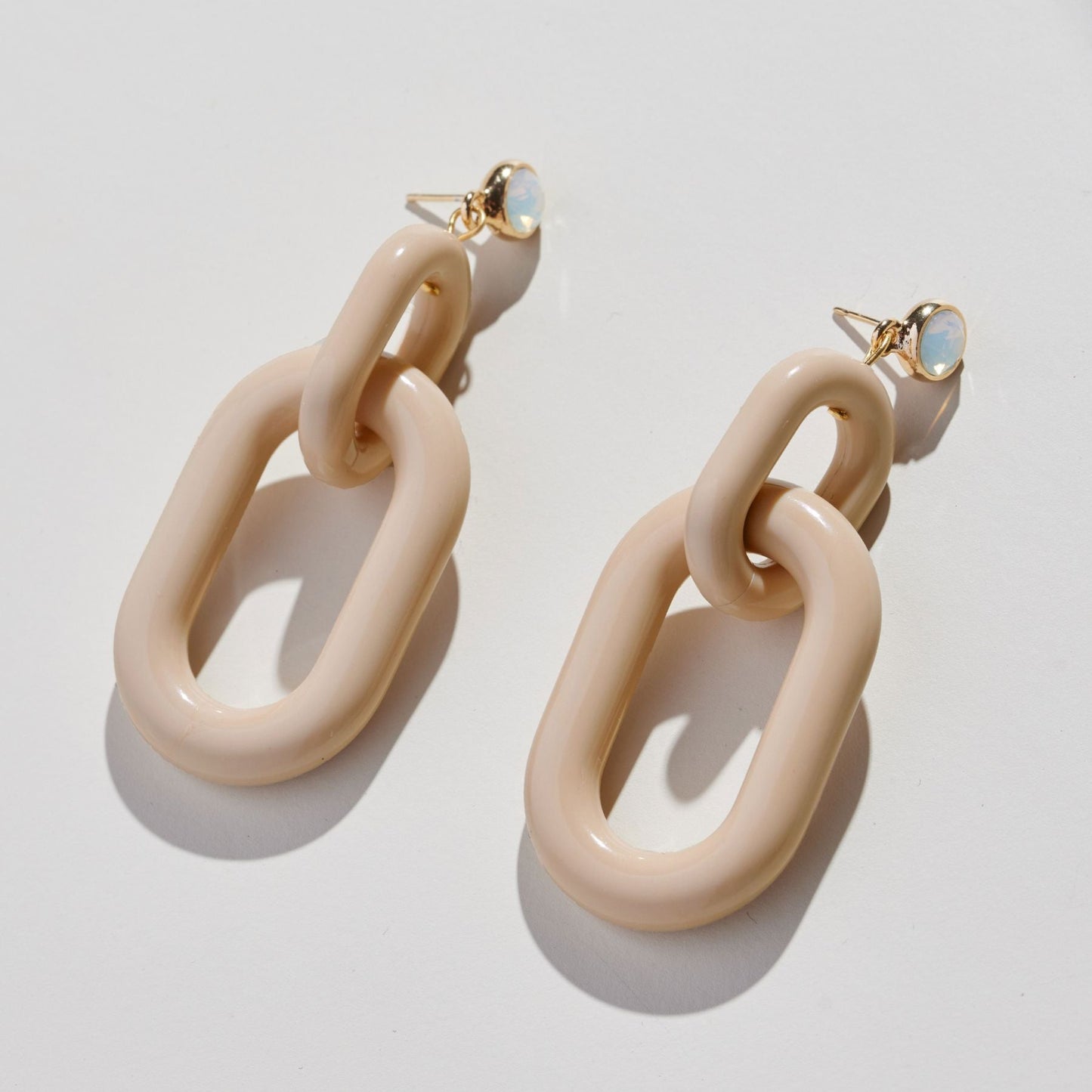 Bianca Natural Acrylic Statement Earrings