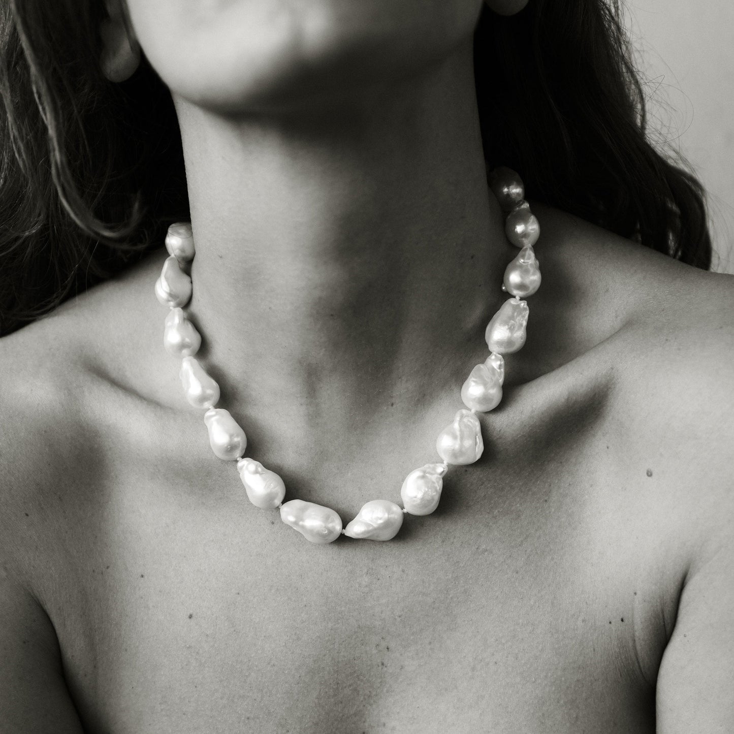 Elegant Baroque Pearl Fashion Necklace