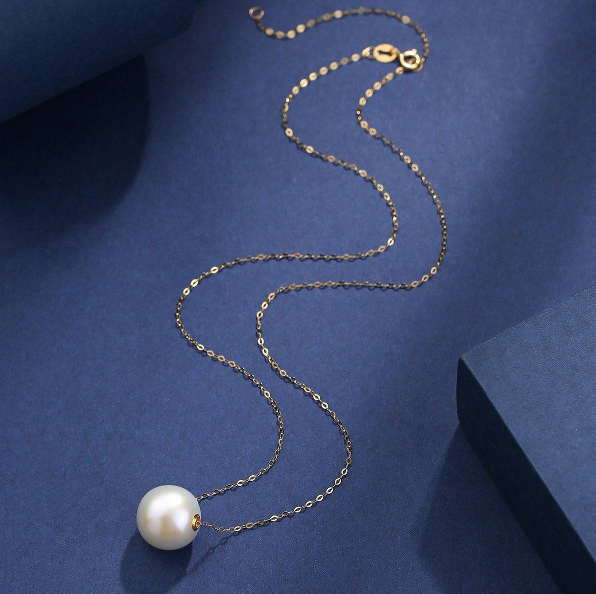 Floating Freshwater Pearl Necklace 12-13mm Size