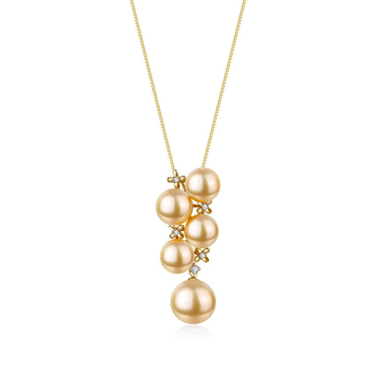 Golden South Sea Pearl Drop Pendant in 18K Gold