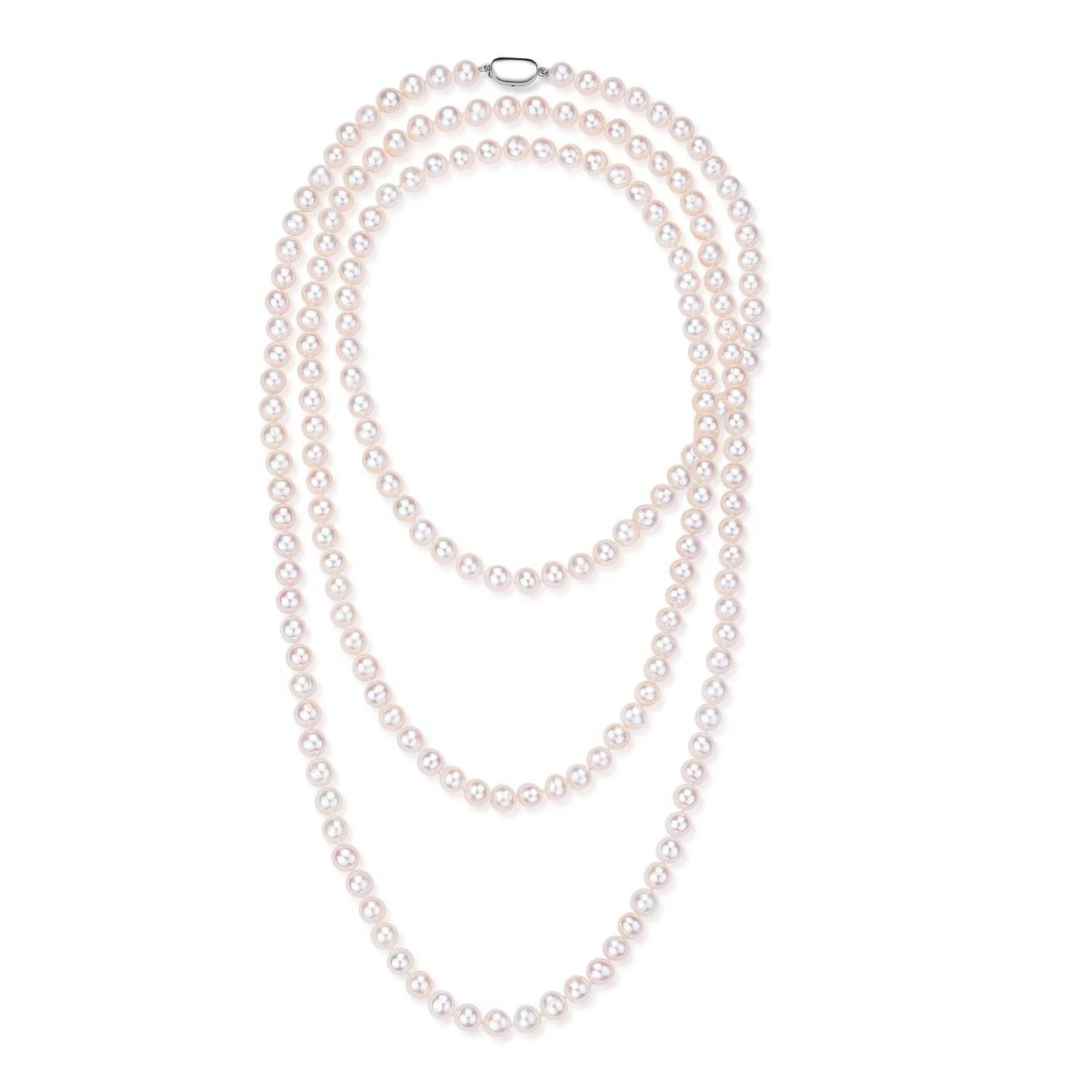 White Freshwater Pearl Rope Strand 52 Inch