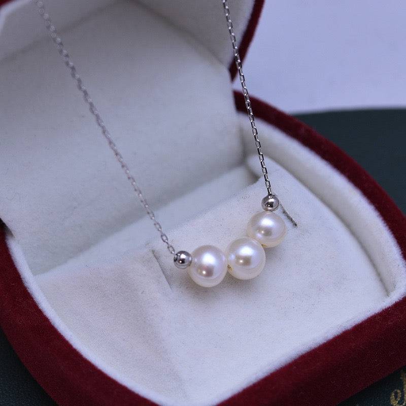 Freshwater Pearl Necklace with 6-7mm Drops Design