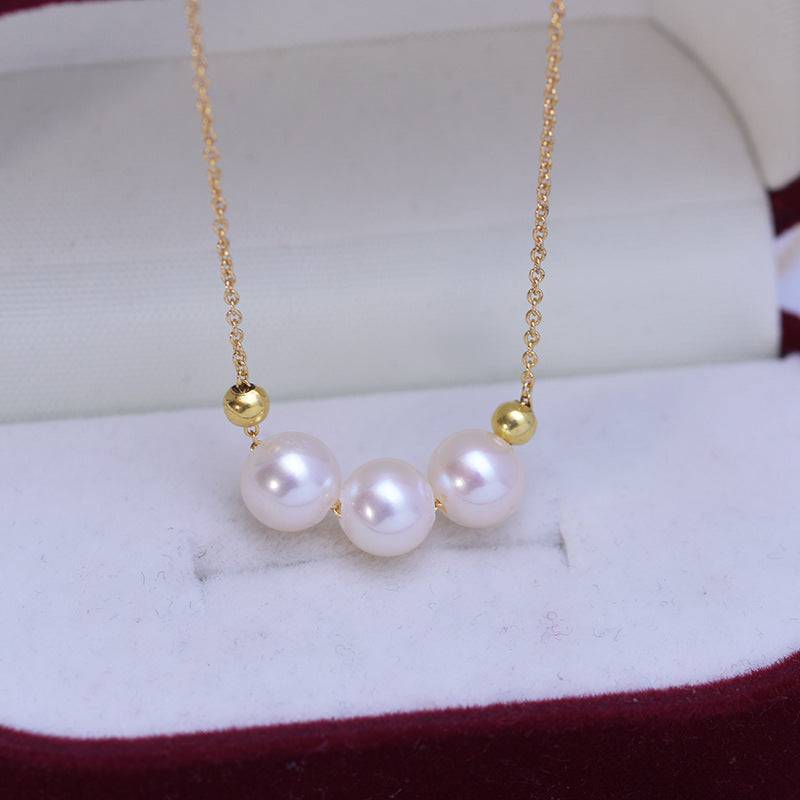 Freshwater Pearl Necklace with 6-7mm Drops Design