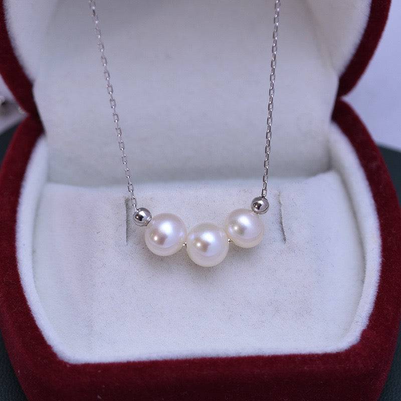 Freshwater Pearl Necklace with 6-7mm Drops Design