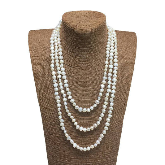 Baroque Freshwater Pearl Necklace 70 Inches Long