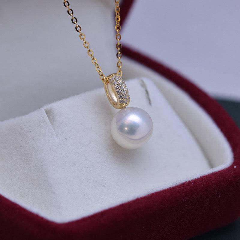 Freshwater Pearl Anouk Style Necklace 9-10mm