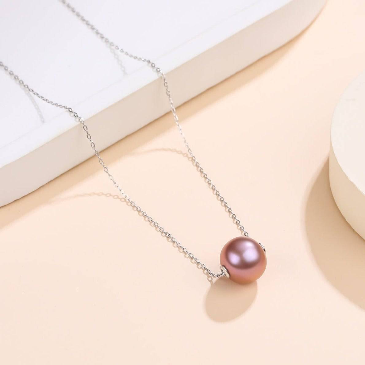 Classic Purple Freshwater Pearl Pendant Necklace