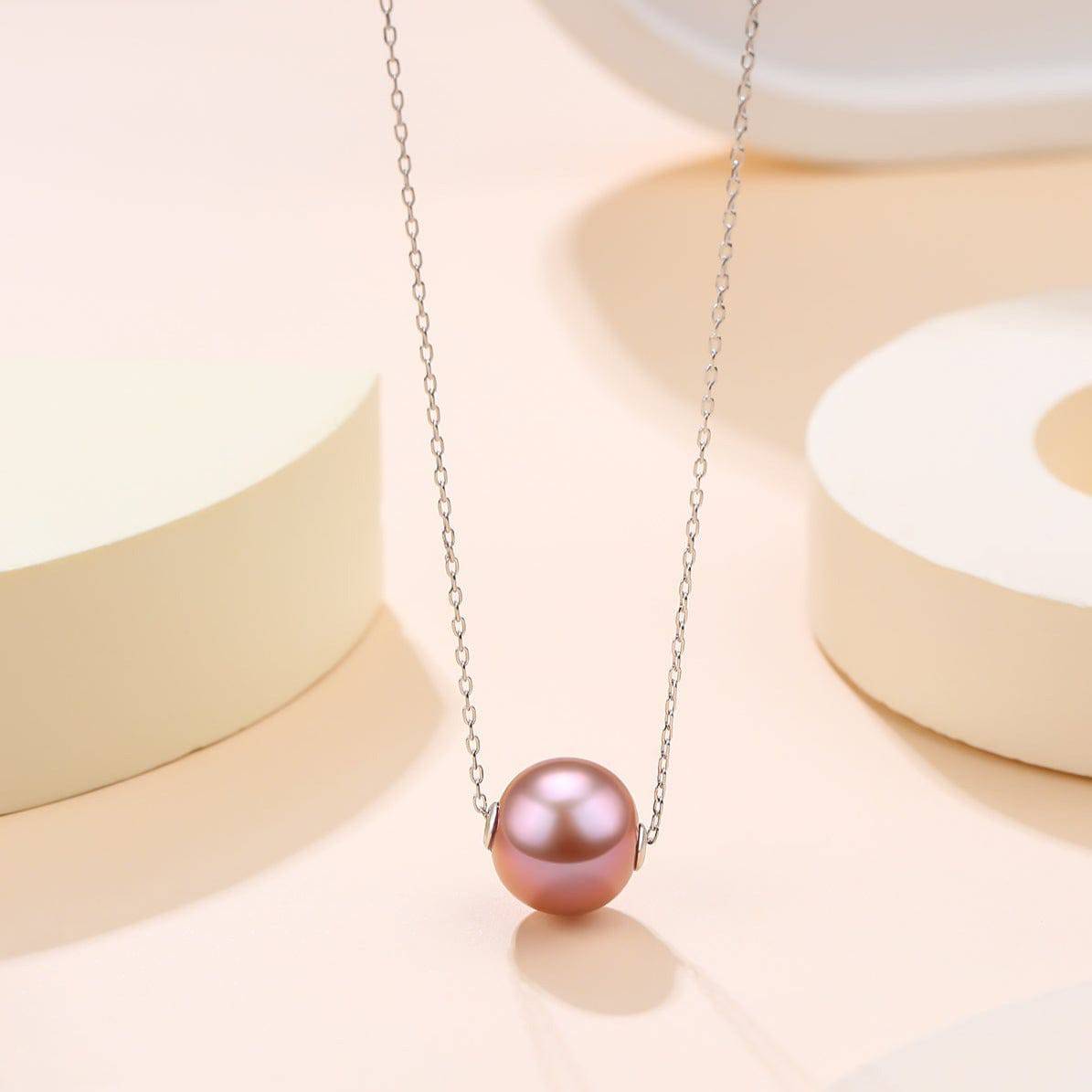 Classic Purple Freshwater Pearl Pendant Necklace