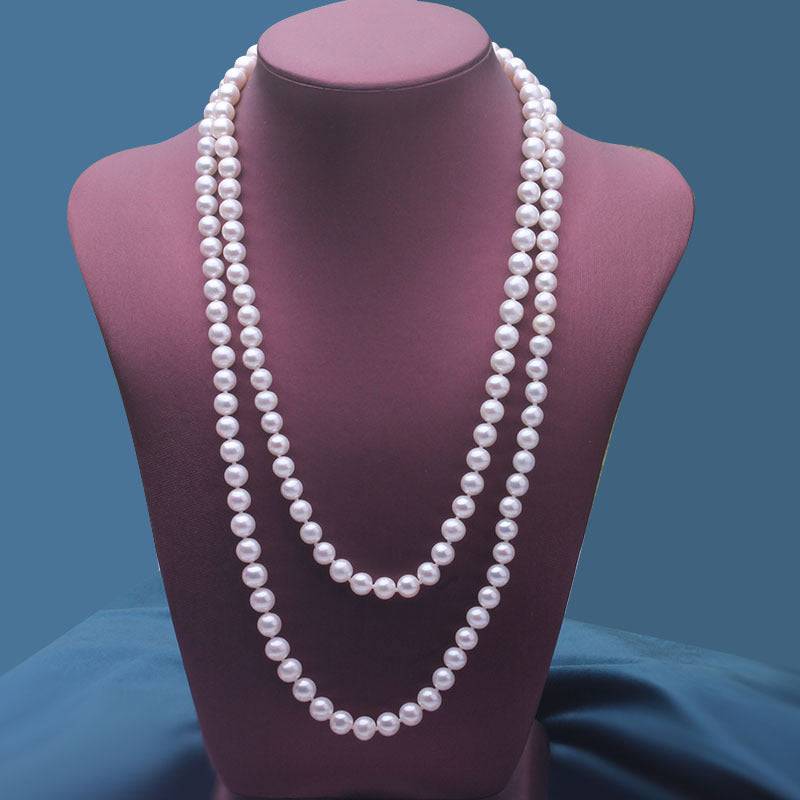 White Freshwater Pearl Rope Strand 52 Inch