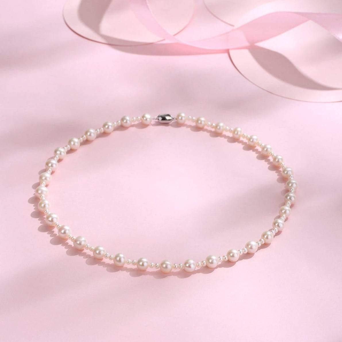 Freshwater Pearl Beaded Elegance Necklace