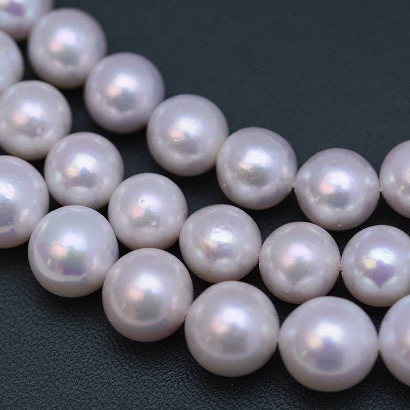 Graduated Strand Necklace with Large White Freshwater Pearls