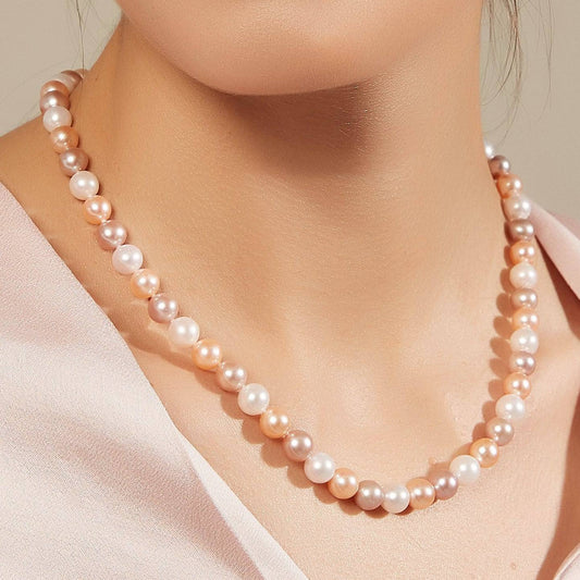 Multicolor Freshwater Pearl Necklace 7.5 to 8 Millimeters