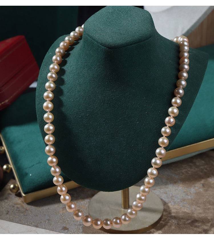 Pink Freshwater Pearl Necklace 7.5 to 8 Millimeters