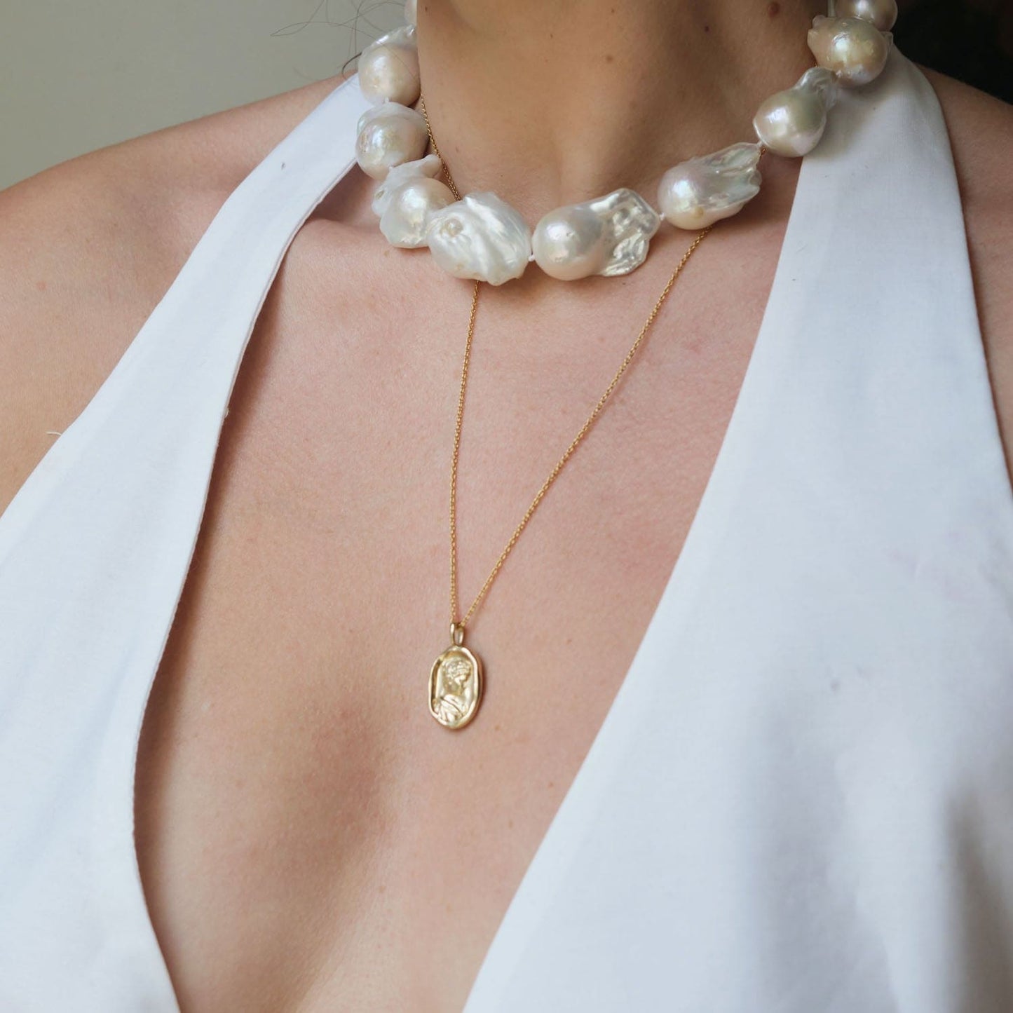 Baroque Pearl Collar Necklace for Elegant Style