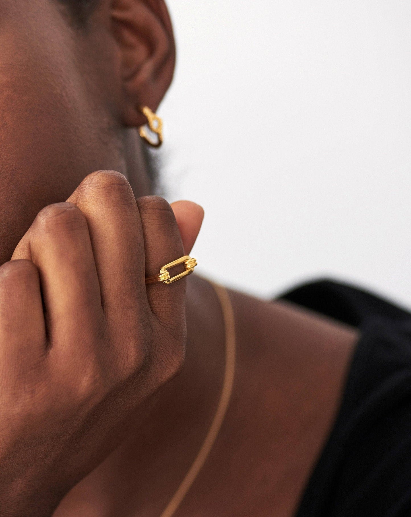 Ovate Ring in 18k Gold Vermeil