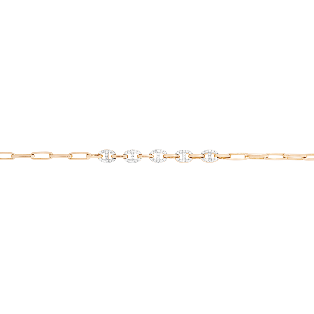 Elegant Diamond Maritime Style Bracelet