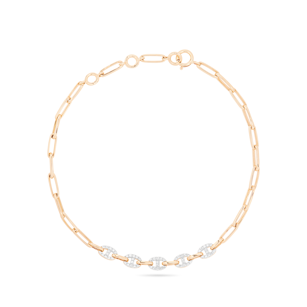 Elegant Diamond Maritime Style Bracelet