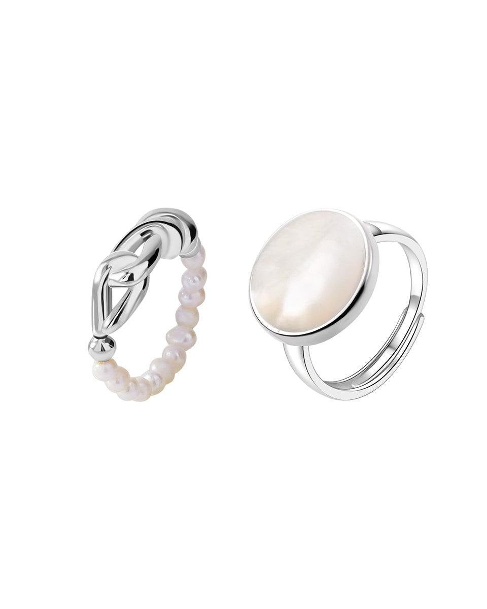 Elegant Pearl Ring Set for Stylish Looks