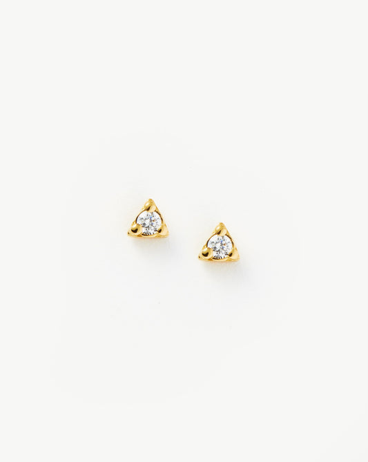 Colorful Prism Stud Earrings in Vibrant Design