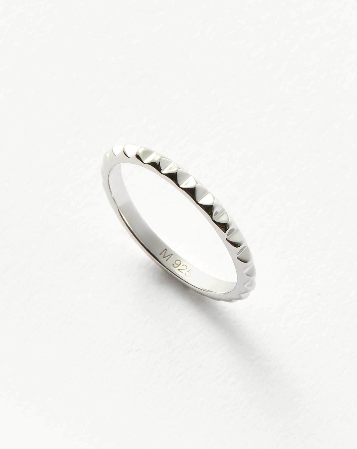 Sterling Silver Pyramid Stacking Ring Design