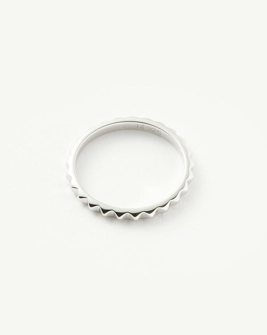 Sterling Silver Pyramid Stacking Ring Design