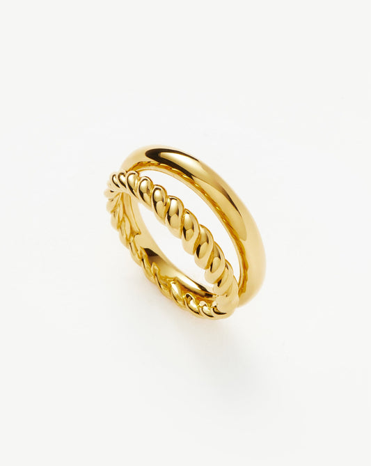 18k Gold Vermeil Radial Design Ring