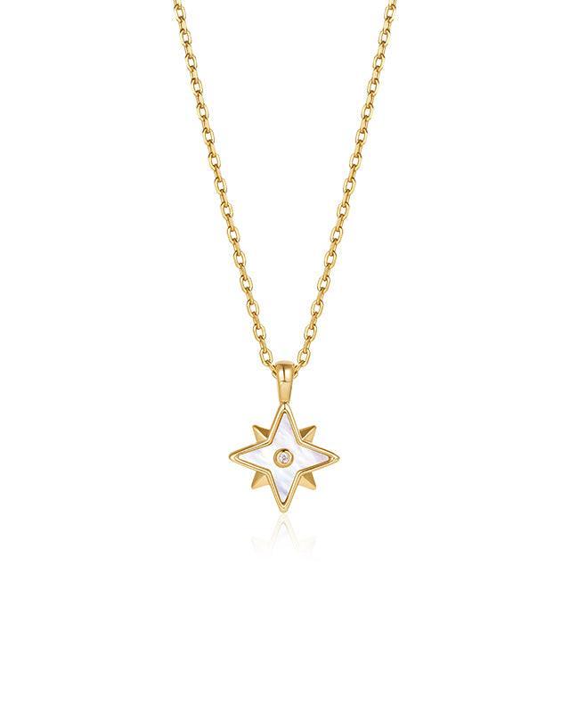 Radiant Heart North Star Silver Necklace